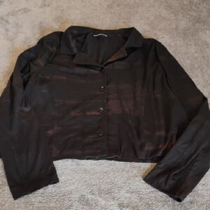 Snapdragon And Twig Pablo Cropped Jacket Barcelona Bleach Striped